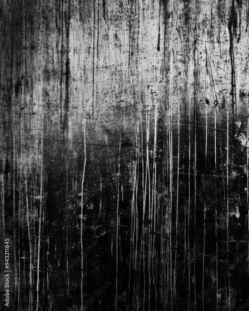 Distressed Photocopy Texture: Grungy Surface with Vertical Light Marks