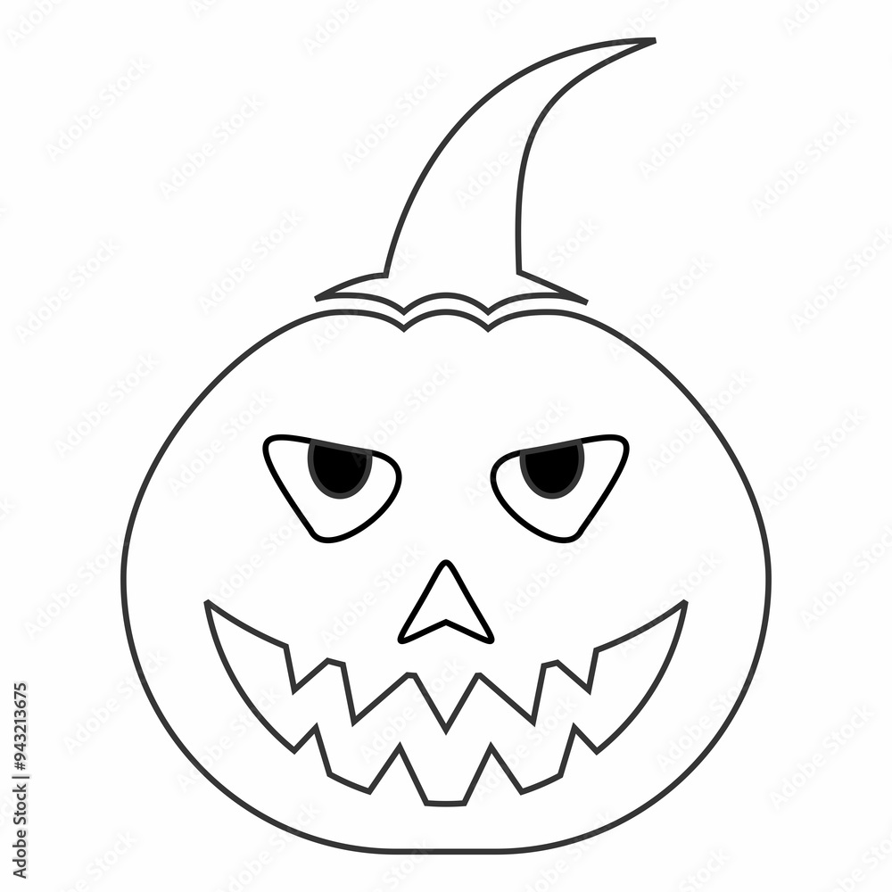 spooky and scary halloween pumpkin illustration spooky and scary halloween pumpkin illustration