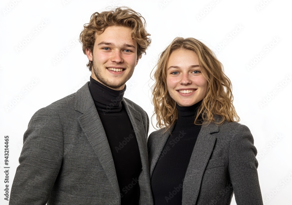 A png sticker with business partners on a transparent background A png sticker with business partners on a transparent background