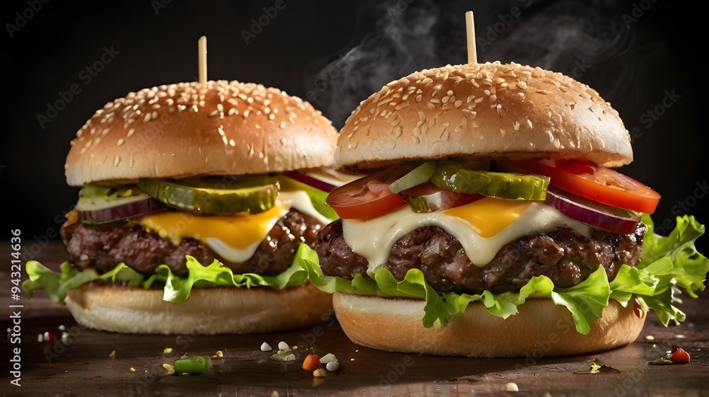 AI-Generated Image of Cheeseburger AI-Generated Image of Cheeseburger