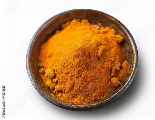 Turmeric or Curcuma longa with powder