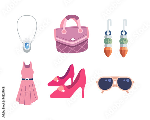 Clothing and Accessories Vector Set