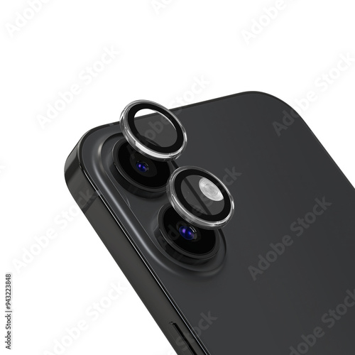 Mobile phone camera protector 3D render for mockup