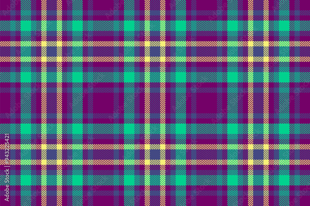 Seamless textile plaid of pattern vector tartan with a background check fabric texture.