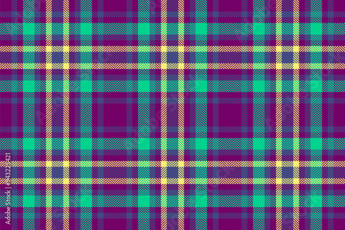 Seamless textile plaid of pattern vector tartan with a background check fabric texture.