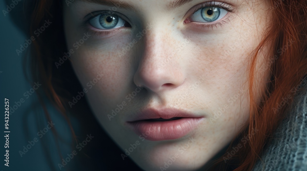 Fototapeta premium Close-up of a beautiful woman's face