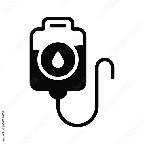 An icon of blood bag in modern style, ready to use vector