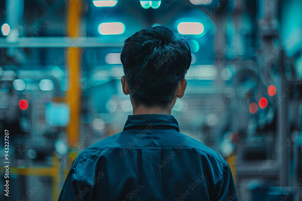 Industrial people and manufacturing labor concept made with generative AI Industrial people and manufacturing labor concept made with generative AI
