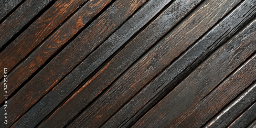 Obraz premium Dark Wooden Plank Texture