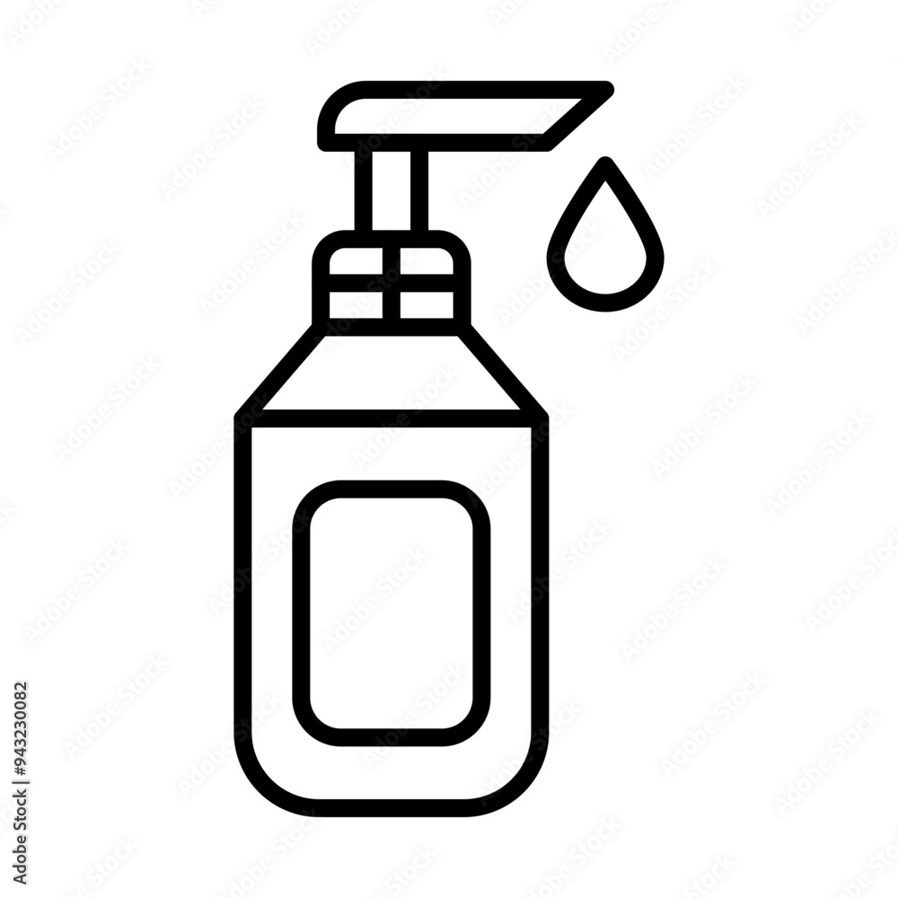 Fototapeta premium Hand Soap line icon