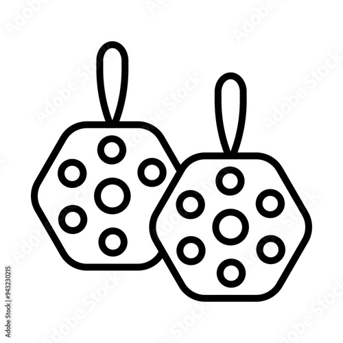 Loofah line icon
