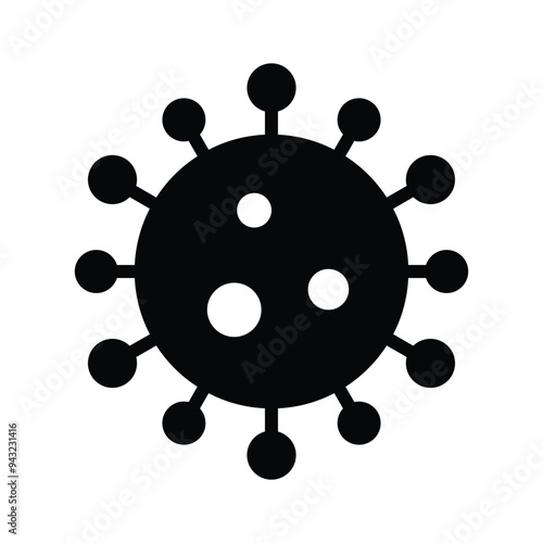 Infectious disease, viral coronavirus icon, ready to use