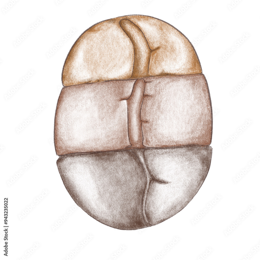 Coffee Bean drawing. Coffee Bean drawing.