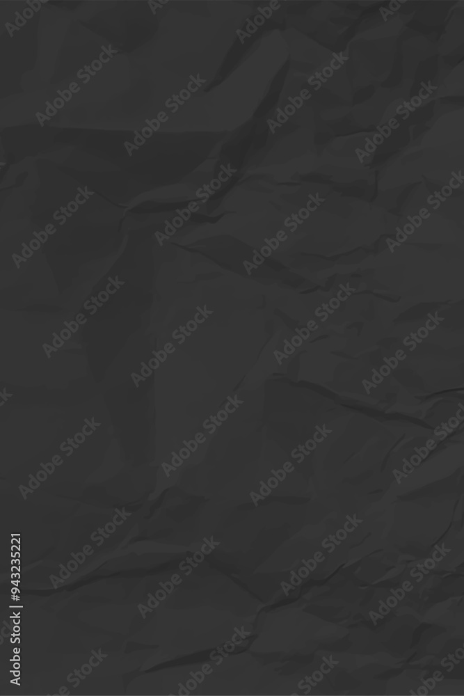 Black clean crumpled paper Black clean crumpled paper