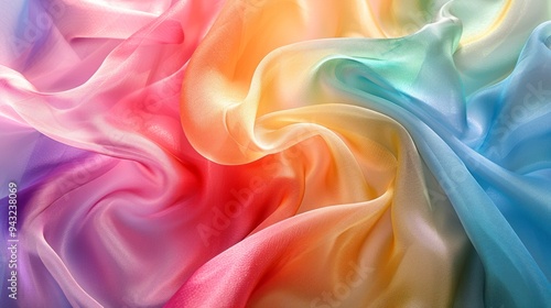 Wallpaper Mural A colorful piece of fabric with a rainbow pattern Torontodigital.ca