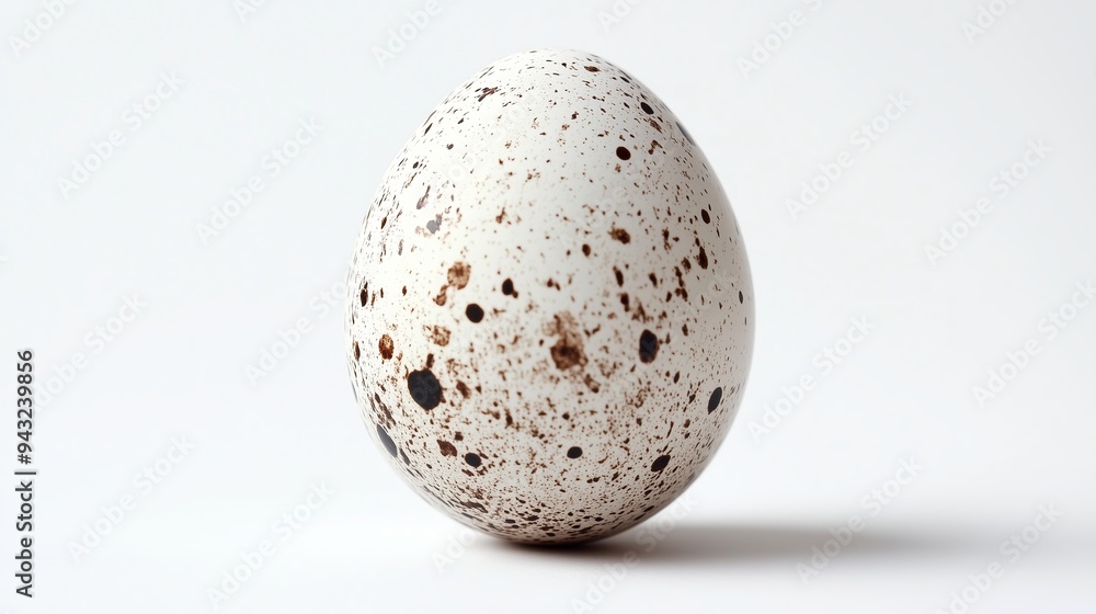 A speckled egg resting on a smooth surface in a minimalistic setting showcasing its natural beauty and unique texture A speckled egg resting on a smooth surface in a minimalistic setting showcasing its natural beauty and unique texture