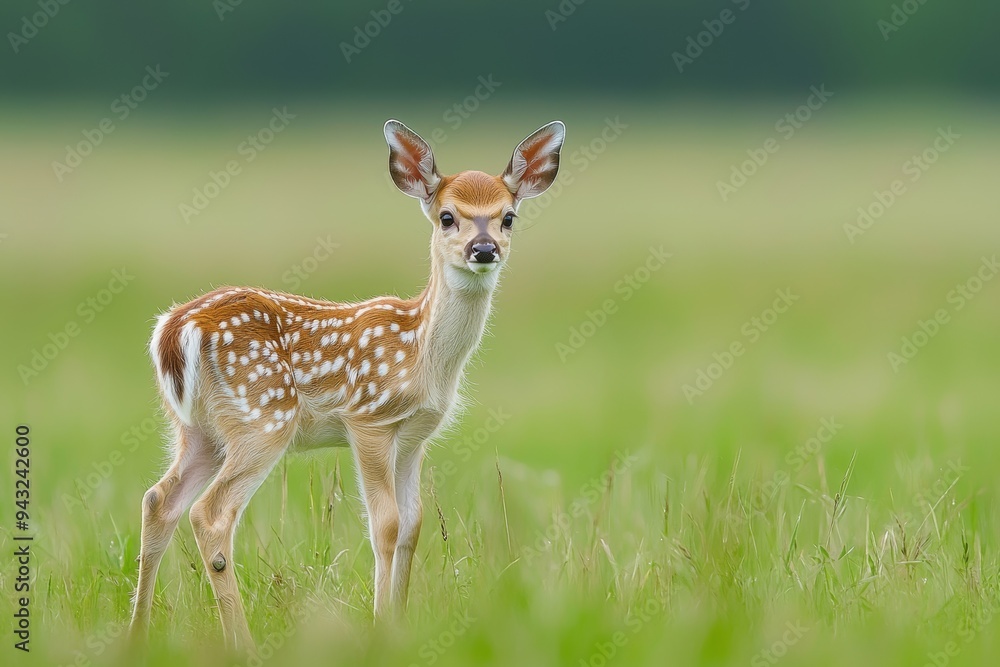 The fallow deer fawn or common fallow deer (Dama dama) in Bavaria, Germany. The fallow deer fawn or common fallow deer (Dama dama) in Bavaria, Germany.