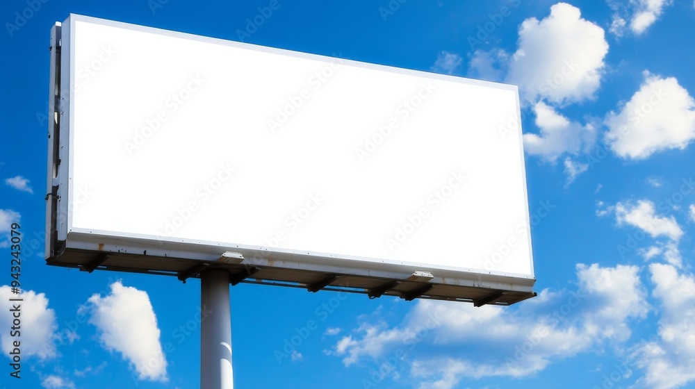 Advertisement billboard against a dusky sky. Mockup template. Advertisement billboard against a dusky sky. Mockup template.