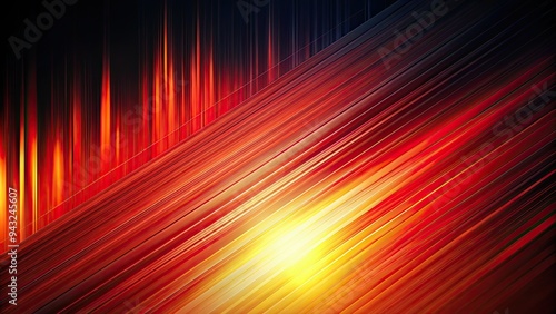 Abstract Red and Yellow Diagonal Lines Background