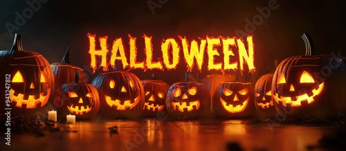 Pumpkin glow enhances the jack-o'-lantern style 