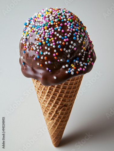 a chocolate-dipped ice crea...