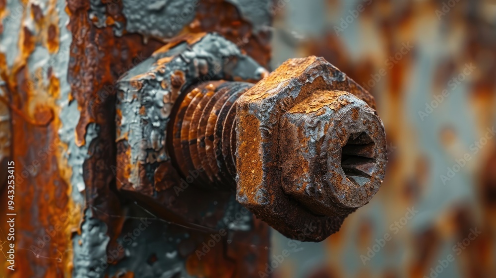 Close-up of rusted metal nut. Representing age, decay, and the passage of time. Close-up of rusted metal nut. Representing age, decay, and the passage of time.