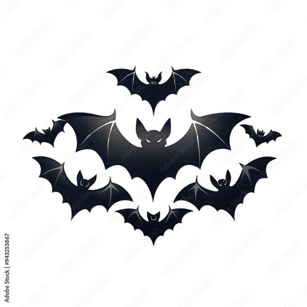 Isolated bat on transparent background Isolated bat on transparent background
