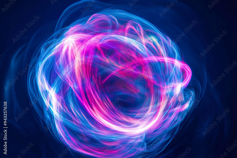 Holographic Metallic 3D Knot. Rainbow Holo Swirl, Motion Render ...