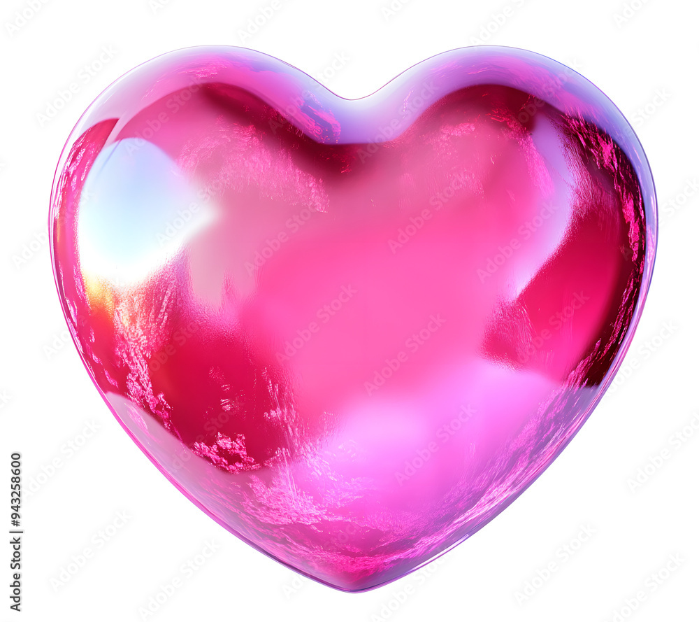 PNG Glossy pink heart illustration PNG Glossy pink heart illustration