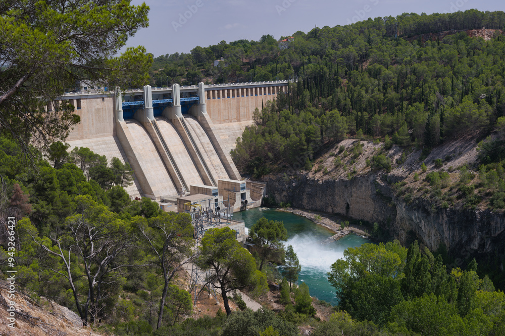 landscape, view, nature, alarcon, spain, rocks, water, river, da landscape, view, nature, alarcon, spain, rocks, water, river, da