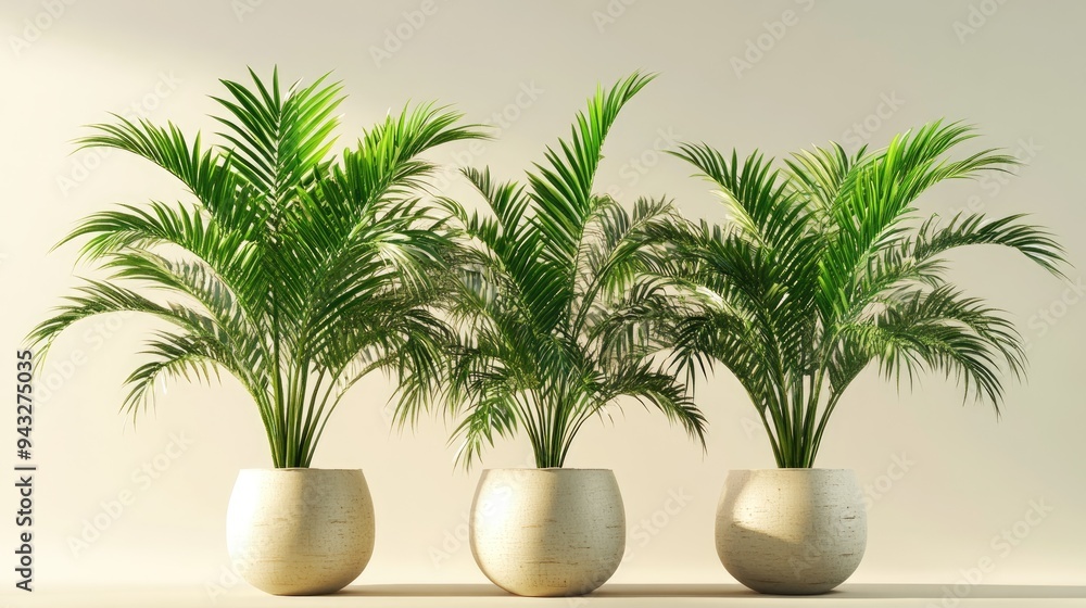 Obraz premium 3D rendering of palm plants