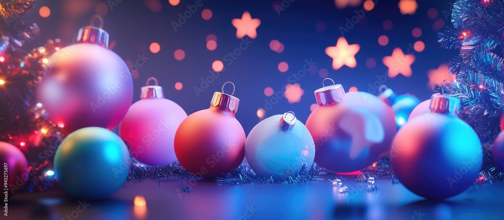 3D rendering of Christmas toys designed for decorating a Christmas tree suitable for desktop wallpapers and holiday cards as well as interior decoration for children s rooms or living spaces 3D rendering of Christmas toys designed for decorating a Christmas tree suitable for desktop wallpapers and holiday cards as well as interior decoration for children s rooms or living spaces