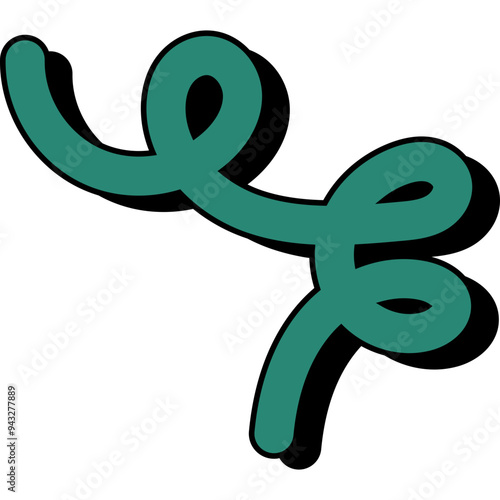 Abstract Retro Squiggly