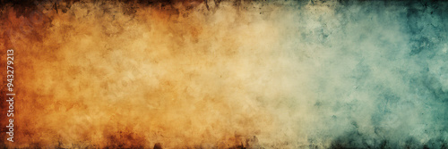 Abstract Vintage Background with Blending Orange and Blue Colors