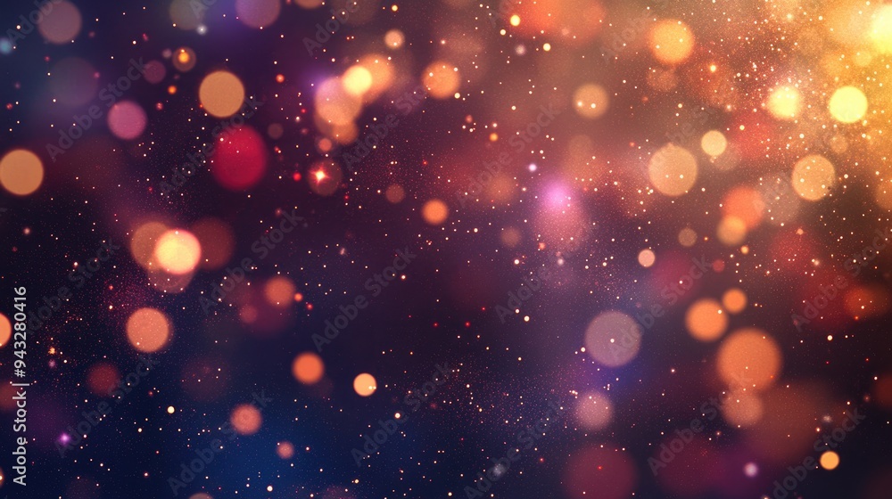 Elegant abstract background with bokeh lights and stars 3D cartoon rendering texture Elegant abstract background with bokeh lights and stars 3D cartoon rendering texture