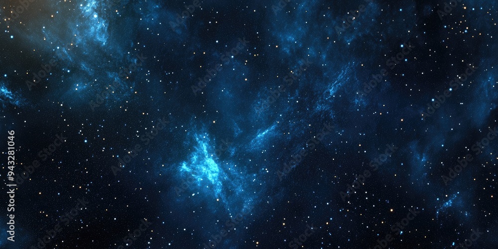 Fototapeta premium Cartoon 3D rendering of a textured background depicting starry outer space