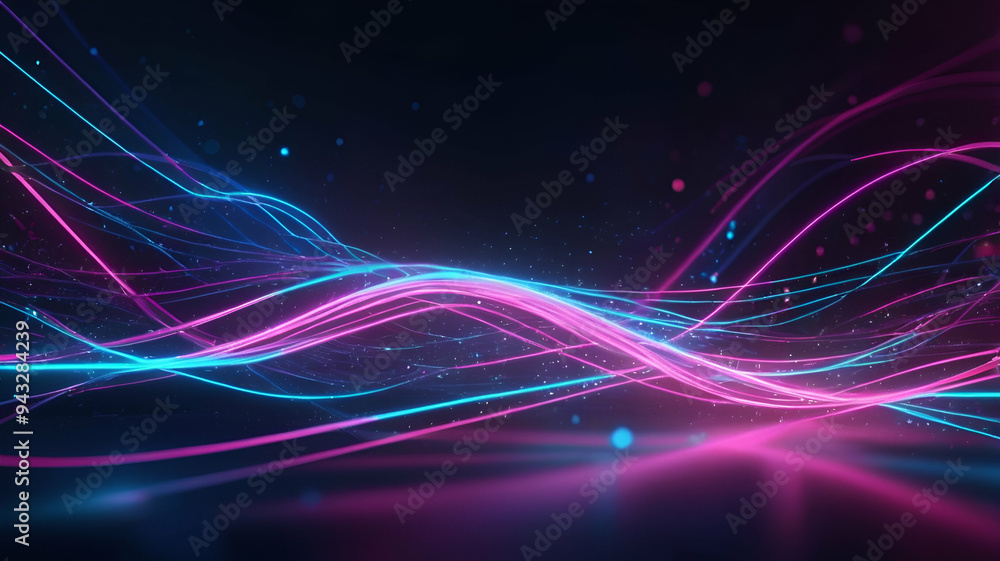 Fototapeta premium abstract background with glowing lines