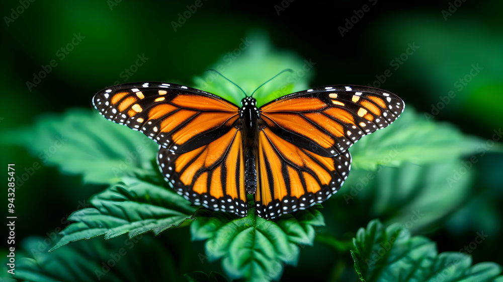 Fototapeta premium Close Butterfly Plant