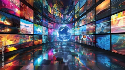 The futuristic digital display