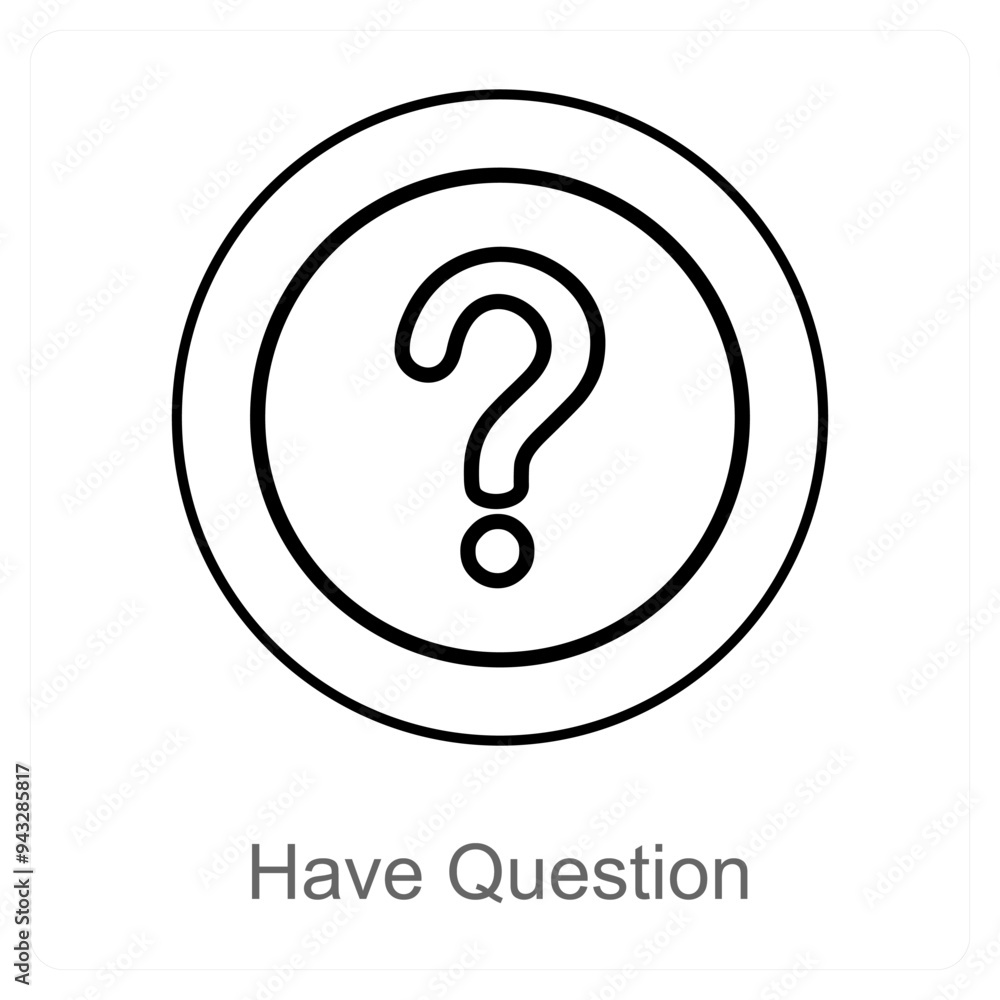 Have Question and query icon concept Have Question and query icon concept