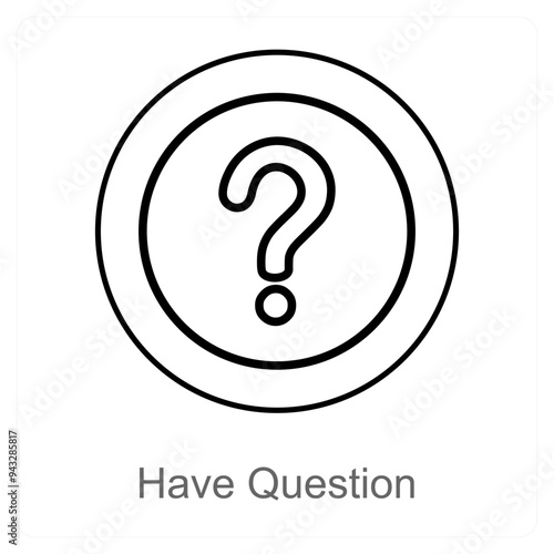 Have Question and query icon concept