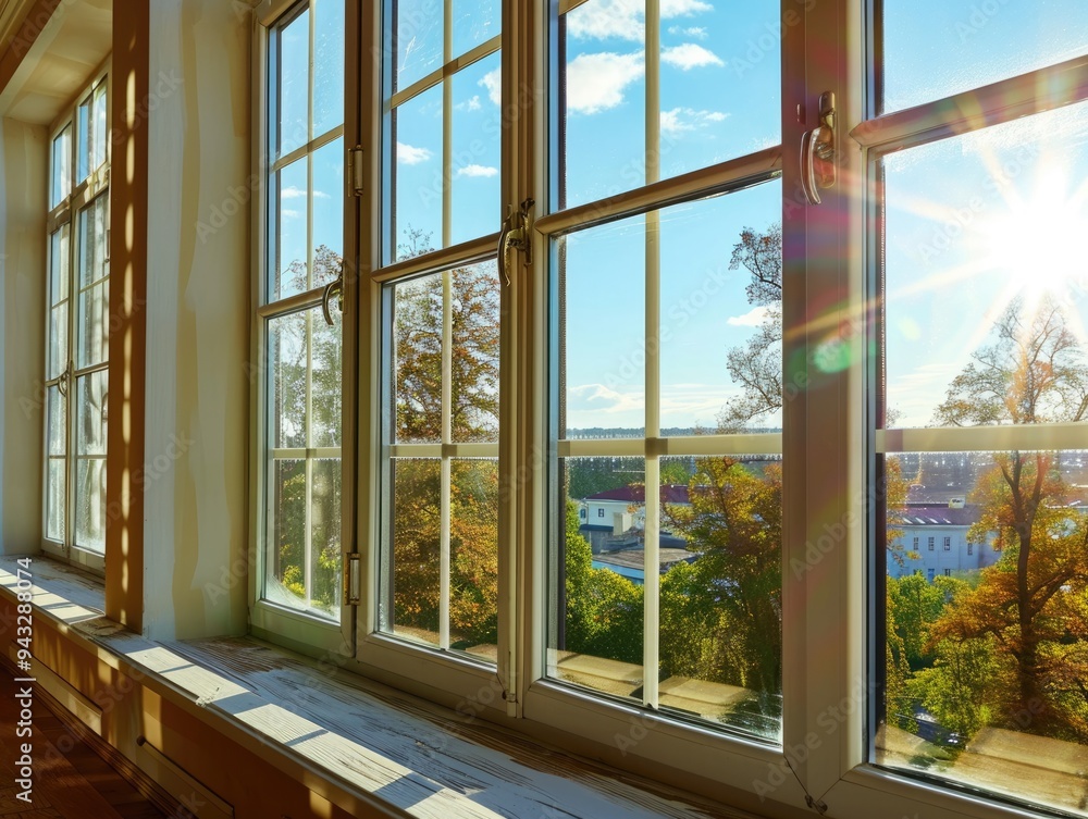 Fototapeta premium Flawless White: Professional Plastic Window Installation for Your Home