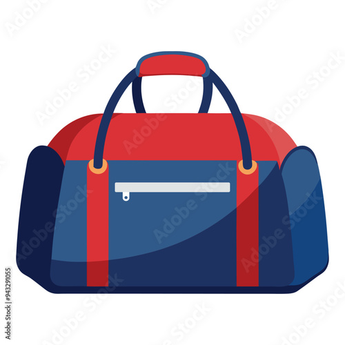 Illustration of sport bag isolated on white