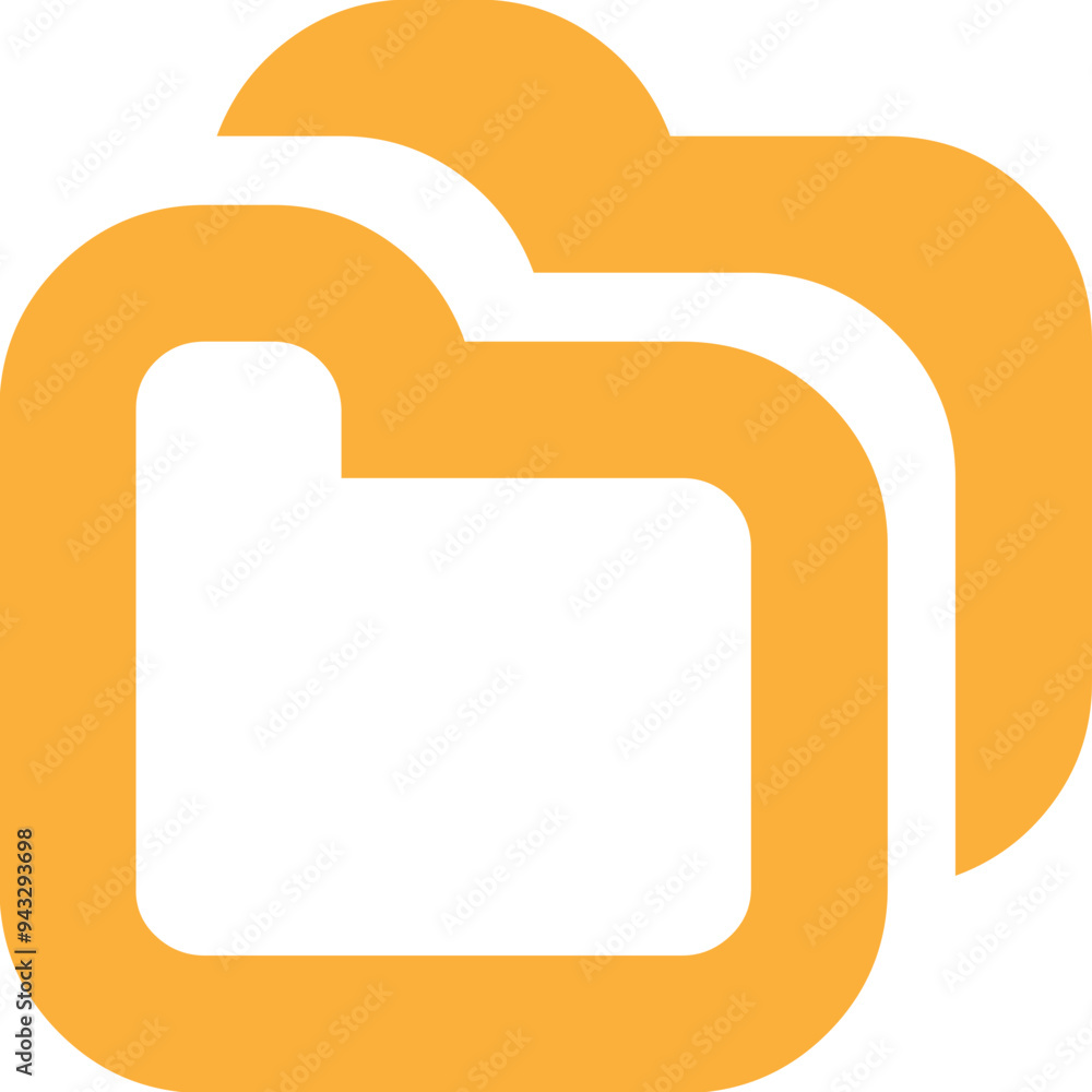 Folders icon logo design Folders icon logo design