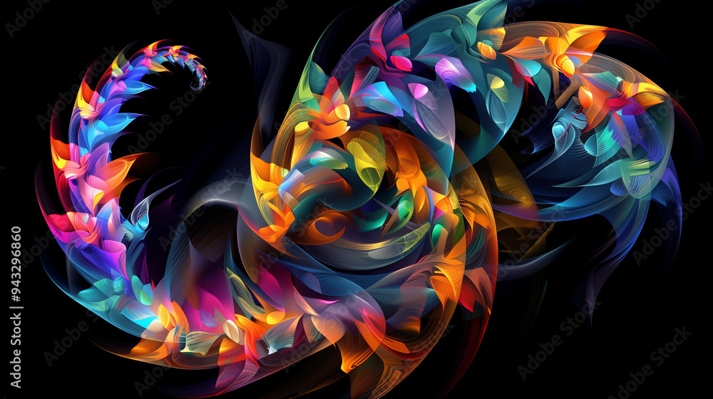 Vibrant abstract swirl of colors, evoking a sense of fluidity and motion in a dynamic artistic composition. Vibrant abstract swirl of colors, evoking a sense of fluidity and motion in a dynamic artistic composition.