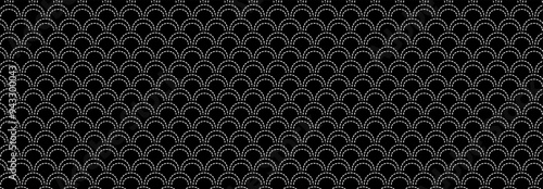 Wallpaper Mural Sashiko pattern, Abstract, Geometric, Lines, Illustration, vector, alternating overlapping, orderly arrangement background, banner, website, template. Torontodigital.ca