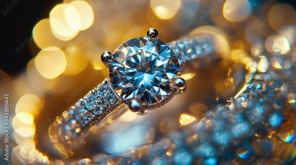 Diamond Ring with Sparkling Lights Diamond Ring with Sparkling Lights