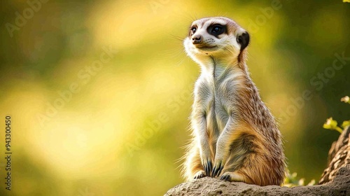 Wallpaper Mural Alert Meerkat Gazing into the Distance Torontodigital.ca