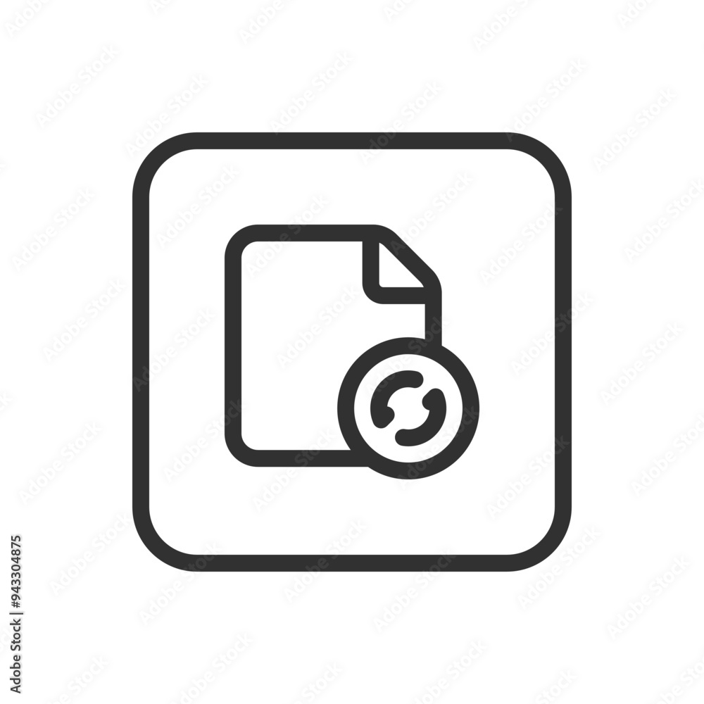 Update document icon. Modern, simple flat vector illustration for web site or mobile app Update document icon. Modern, simple flat vector illustration for web site or mobile app