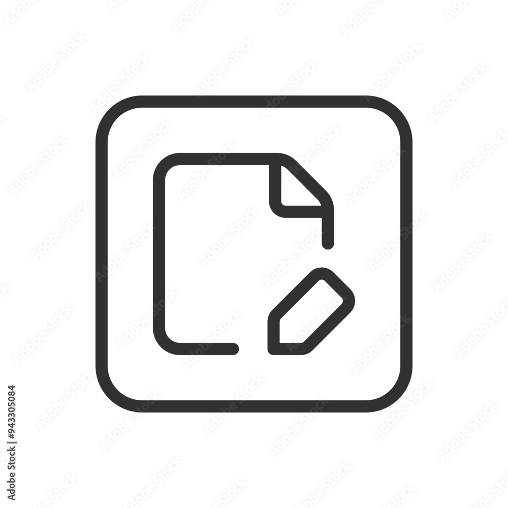 Edit document icon. Modern, simple flat vector illustration for web site or mobile app Edit document icon. Modern, simple flat vector illustration for web site or mobile app